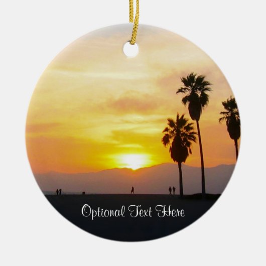 Venice Beach California Sunset Souvenir Keramik od Ornament (Vorne)