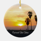 Venice Beach California Sunset Souvenir Keramik od Ornament (Hinten)