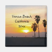Venice Beach California Sunset Souvenir Magnet (Vorne)