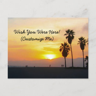 Venice Beach California Sunset Souvenir Postcard Postkarte