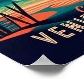 Venice Beach California Sunset Souvenirs der 50er  Poster (Ecke)