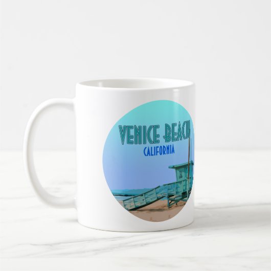 Venice Beach California Vintag Kaffeetasse (Links)