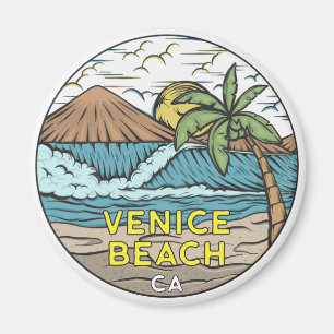 Venice Beach California Vintag Magnet