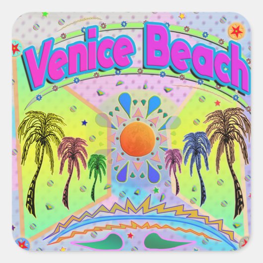 Venice Beach Calm Desire Sticker (Vorderseite)