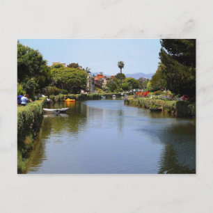 Venice Beach Canals, Los Angeles Postcard Postkarte