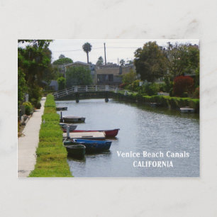 Venice Beach Canals Postcard! Postkarte