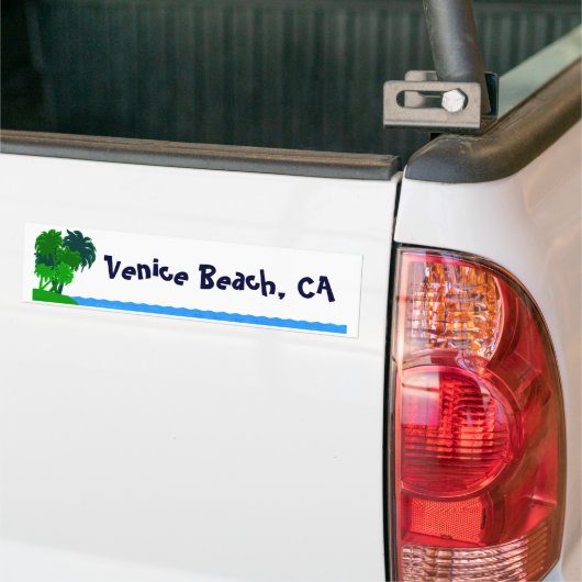 Venice Beach Custom Palm Tree Bumper Sticker Autoaufkleber (Auf Lkw)