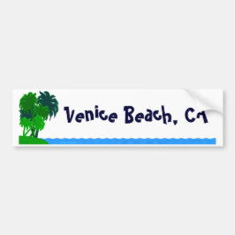 Venice Beach Custom Palm Tree Bumper Sticker Autoaufkleber