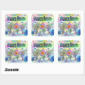 Venice Beach Deep Dream Sticker (Blatt)