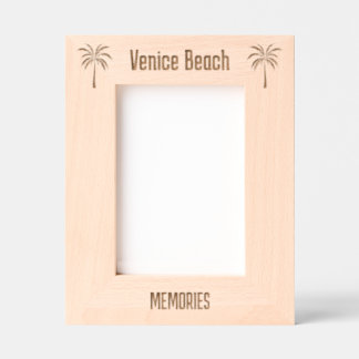 Venice Beach Florida Laser gravierter Rahmen