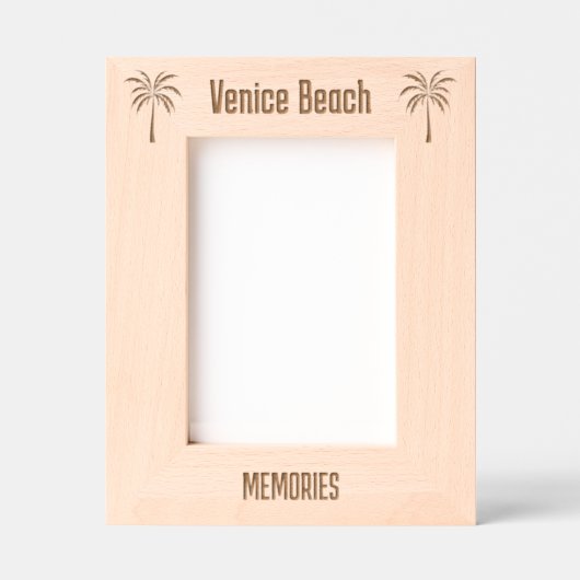 Venice Beach Florida Laser gravierter Rahmen (Vorderseite)