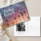 Venice Beach Hochzeit Save the Date Postkarte