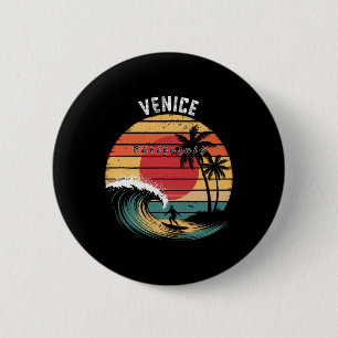 Venice Beach Kalifornien Strand Surfen Button