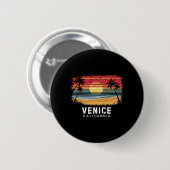 Venice Beach Kalifornien Surfbrett Strand Button (Vorne & Hinten)