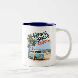 Venice Beach Kalifornien Surfen Zweifarbige Tasse