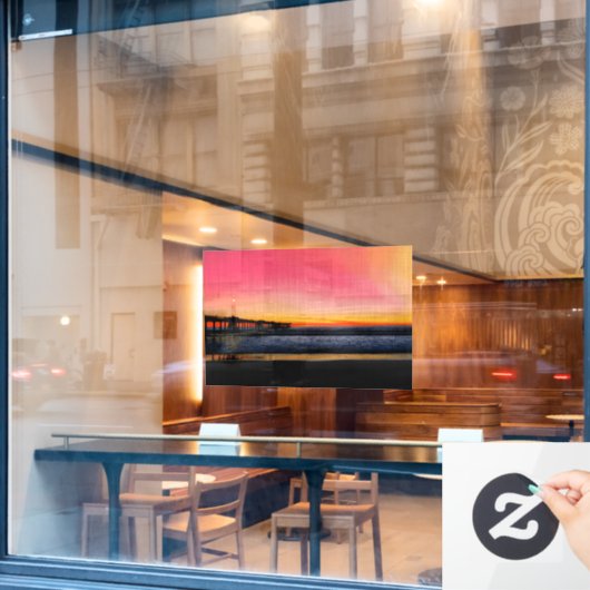 Venice Beach, Los Angeles, CA, USA, H SS Fensteraufkleber (Café-Fenster)