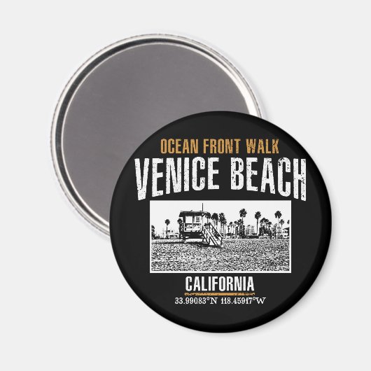 Venice Beach Magnet (Vorderseite/Rückseite)
