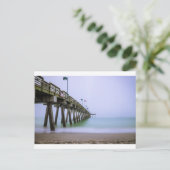 Venice Beach Pier am Foggy Day Postkarte (Stehend Vorderseite)