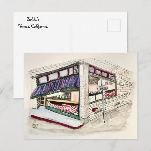 Venice Beach Postkarte (Vorne/Hinten)