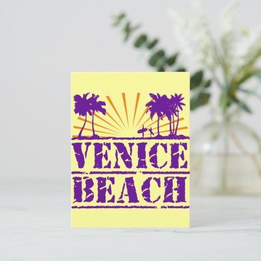 Venice Beach Postkarte (Stehend Vorderseite)