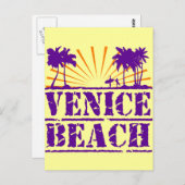 Venice Beach Postkarte (Vorne/Hinten)