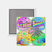 Venice Beach Quadro Seasons Magnet (Vorderseite/Rückseite)