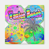 Venice Beach Quadro Seasons Magnet (Vorne)