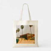 Venice Beach Retro Druck Tragetasche (Rückseite)