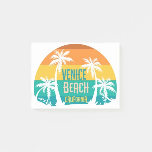 Venice Beach Retro Post-it Klebezettel (Vorderseite)