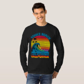 Venice Beach Retro Throwback Surf & Beach Souvenir T-Shirt (Vorne ganz)