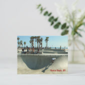 Venice Beach Skateboarding Postcard! Postkarte (Stehend Vorderseite)
