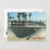 Venice Beach Skateboarding Postcard! Postkarte (Vorne/Hinten)