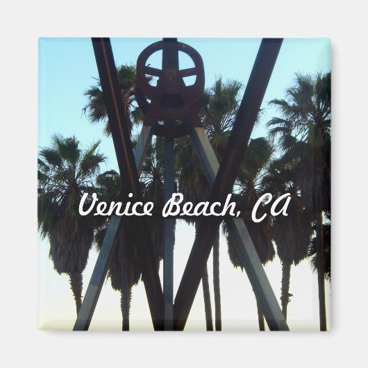 Venice Beach Sky Los Angeles California Foto Magnet (Vorne)