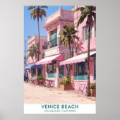 Venice Beach Street - Kalifornien Poster (Vorne)