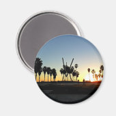 Venice Beach Sunset Magnet (Vorderseite/Rückseite)