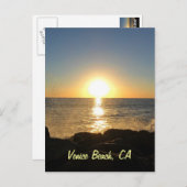 Venice Beach Sunset Postkarte (Vorne/Hinten)