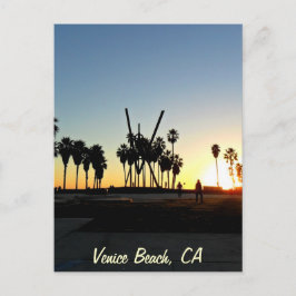 Venice Beach Sunset Postkarte