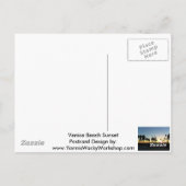 Venice Beach Sunset Postkarte (Rückseite)