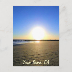 Venice Beach Sunset Postkarte