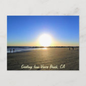 Venice Beach Sunset Postkarte (Vorderseite)