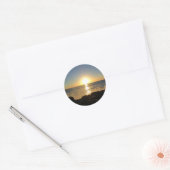 Venice Beach Sunset Runder Aufkleber (Umschlag)