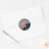 Venice Beach Sunset Runder Aufkleber (Umschlag)
