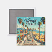 Venice Beach USA Magnet (Vorderseite/Rückseite)