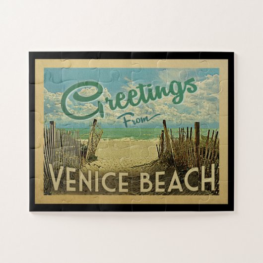 Venice Beach Vintage Reise Puzzle (Horizontal)