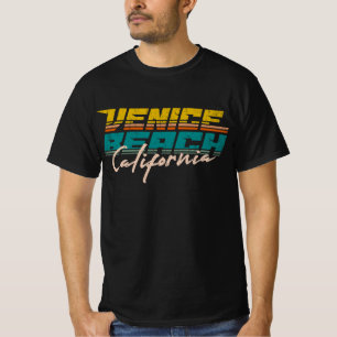 Venice Beach Vintage-Sonne Sonnenuntergang Retro 8 T-Shirt