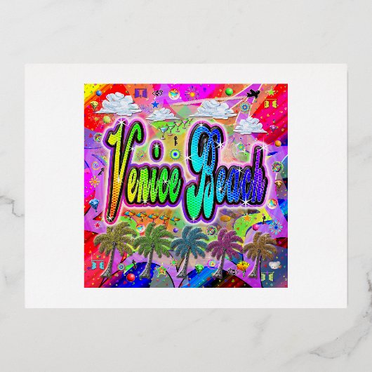 Venice Beach Vista Express Postkarte (Vorderseite)