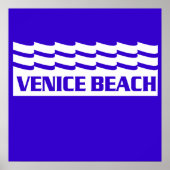 Venice Beach Waves Poster (Vorne)