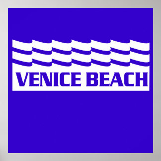 Venice Beach Waves Poster