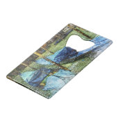 Venice Blue Gondolas Painting Geldbeutel Flaschenöffner (Vorderseite Schrägansicht)