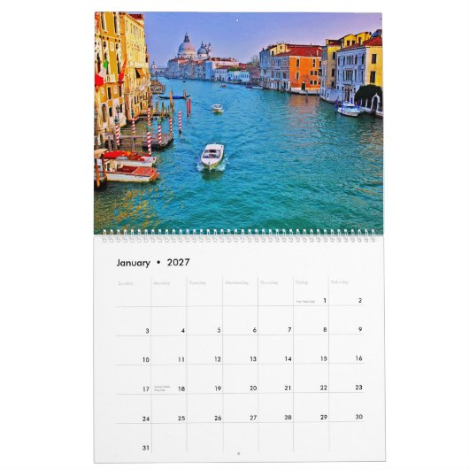 VENICE Calendar Kalender (Jan 2027)